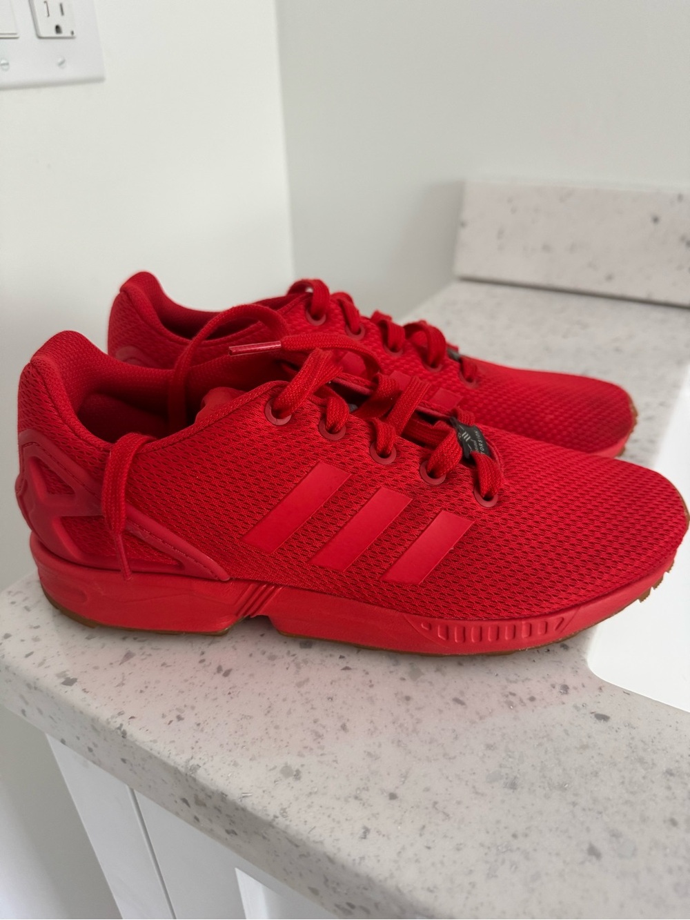 Adidas women's  Red Mesh Athletic Sneakers